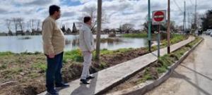 Comenzó la construcción de una senda peatonal en el sector del Lago Güemes